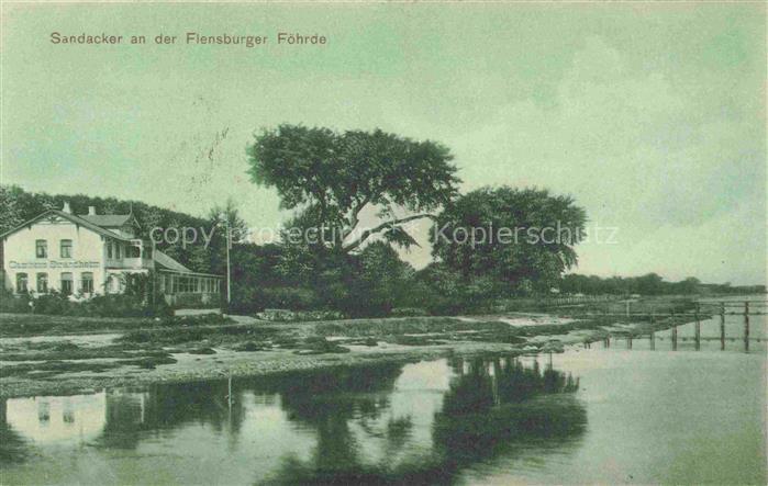 Sandacker Flensburger Foerde Flensborg Schleswig-Holstein Panorama