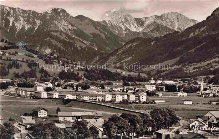 Sonthofen Allgaeu Bayern mit Ponten Geishorn und Rauhhorn