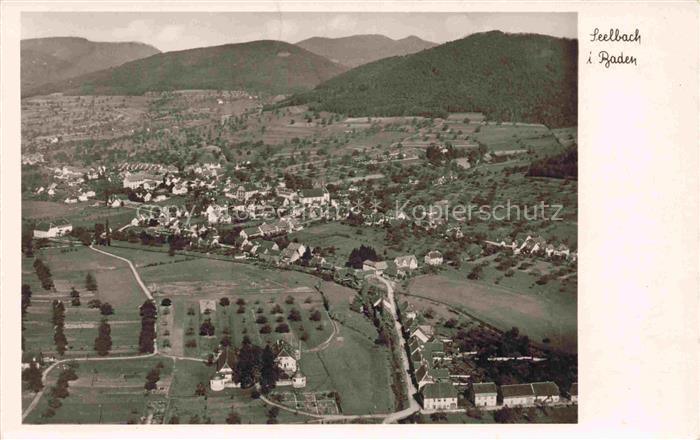 Seelbach Baden Schutter Lahr Schwarzwald BW Fliegeraufnahme
