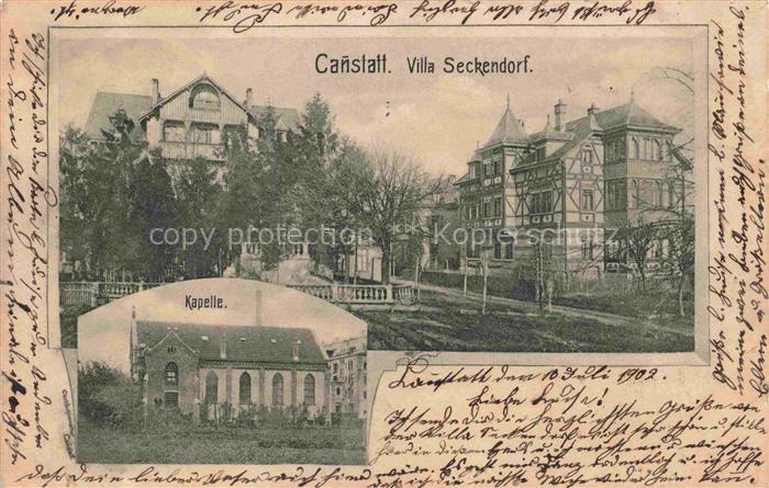 Cannstatt Bad STUTTGART Villa Seckendorf Kapelle