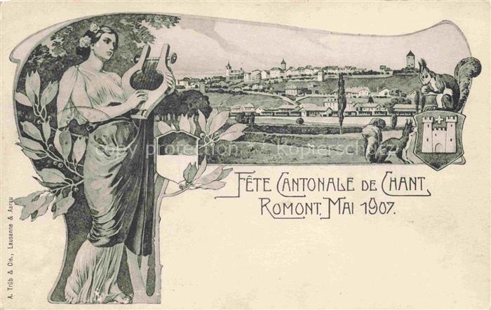 Romont Epinal 88 Vosges Fete Cantonale de Chant Romont