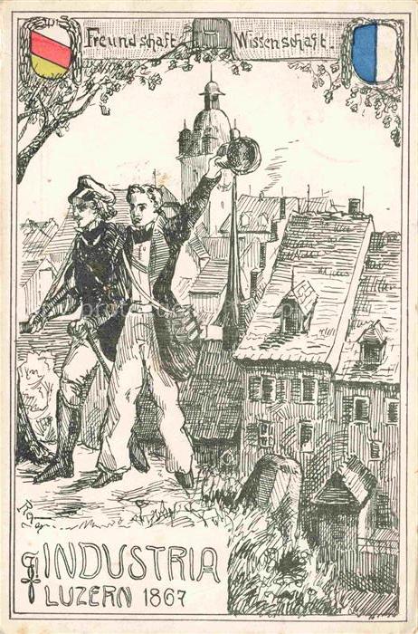 LUZERN  LU Studentenverbindung Industria Illustration