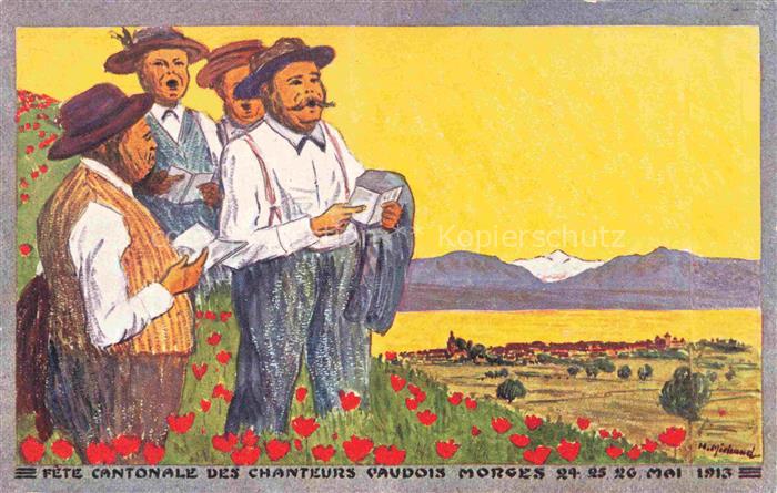 MORGES VD Fete Cantonale des Chanteurs Vaudois