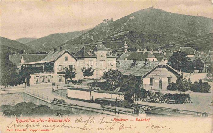 Rappoltsweiler Elsass Ribeauville 68 Haut-Rhin Schloesser Bahnhof