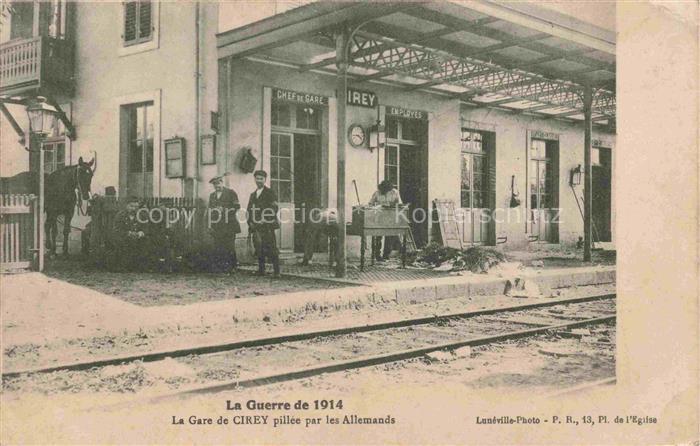 Cirey -sur-Vezouze Luneville 54 Meurthe-et-Moselle La Gare de Cirey pillee par l