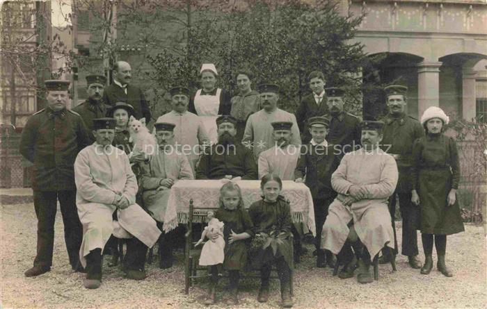 STUTTGART  CITY Lazarett Gruppenaufnahme