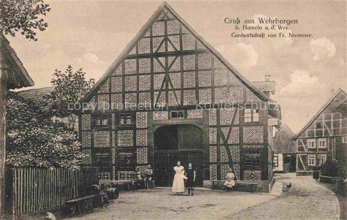 Wehrbergen HAMELN Niedersachsen Gastwirtschft Niemeier