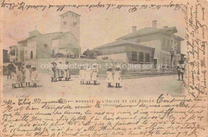 Morance Villefranche-sur-Saone 69 Rhone Eglise et les Ecoles