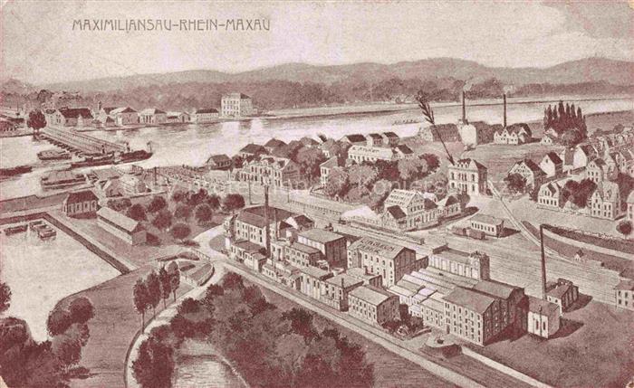 Maximiliansau Woerth am Rhein Germersheim Rheinland-Pfalz Rhein Maxau Partie