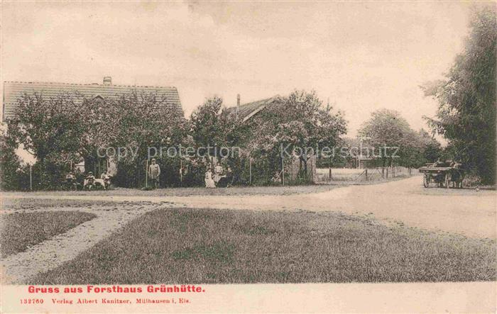 Gruenhuette Forsthaus Hirtzfelden Guebwiller 68 Haut-Rhin Panorama