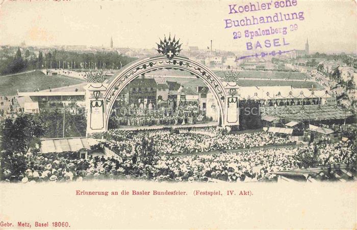 BASEL BS Basler Bundesfeier Festspielbuehne