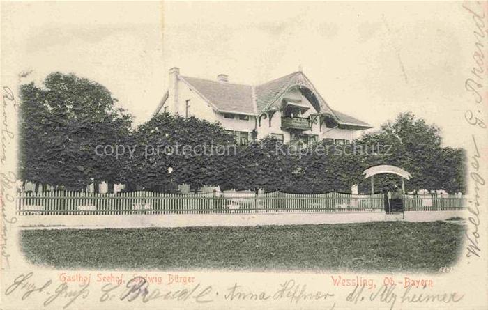 Wessling Starnbergersee Oberbayern Gasthof Seehof