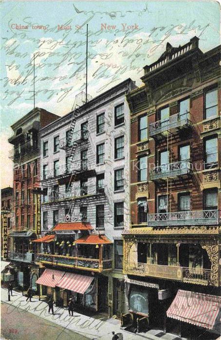 NEW YORK City USA Chinatown Mott Street