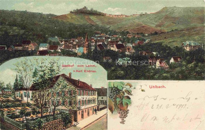 Uhlbach STUTTGART BW Panorama Gasthof zum Lamm