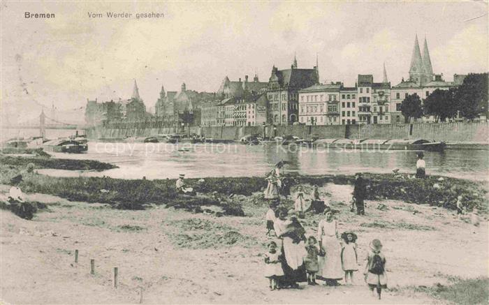 BREMEN  CITY Blick vom Werder