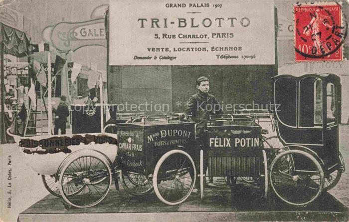 PARIS 75 Grand Palais 1907 Tri Blotto