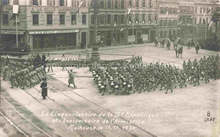 MULHOUSE Muehlhausen 68 Haut-Rhin Le Cinquantenaire de la IIIe Republique et l'A