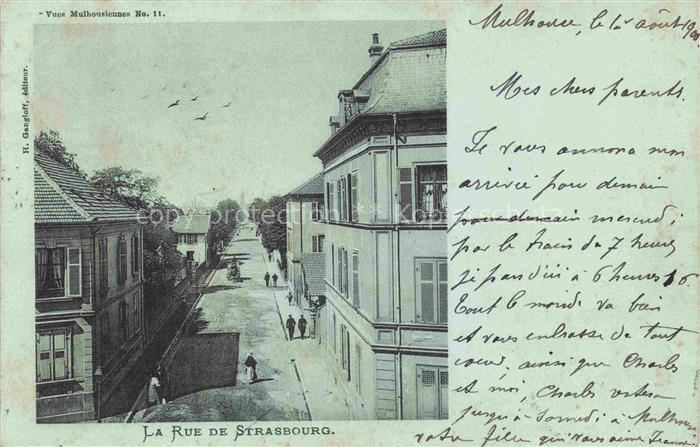 MULHOUSE Muehlhausen 68 Haut-Rhin La Rue de Strasbourg