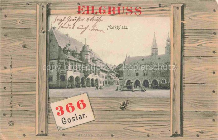 GOSLAR Harz Niedersachsen Marktplatz