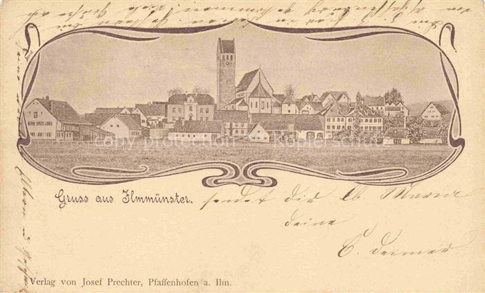 Ilmmuenster Pfaffenhofen Bayern Ortsansicht