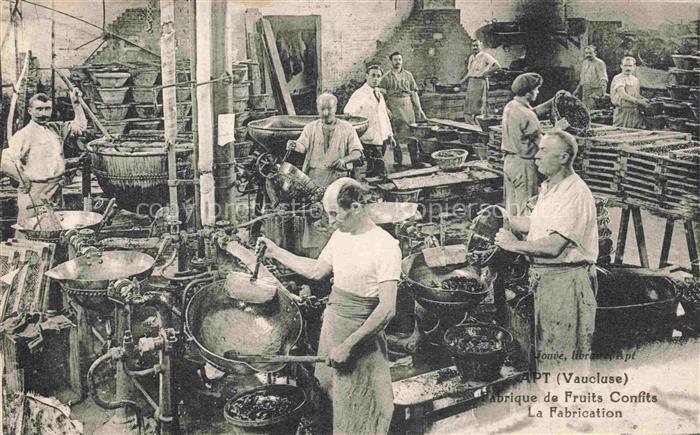 Apt 84 Vaucluse Fabrique de Fruits Confits La Fabrication