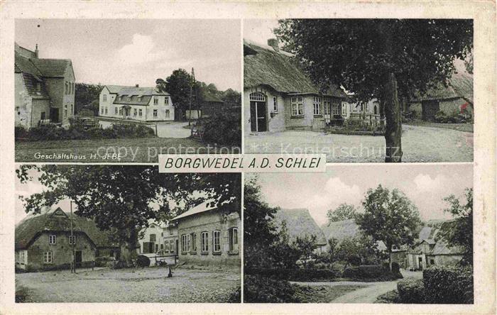 Borgwedel Schlei Schleswig-Holstein Geschaeftshus Jebe Teilansichten