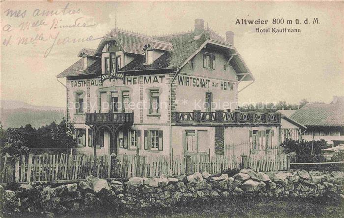 Altweier Aubure Ribeauville 68 Haut-Rhin Hotel Kauffmann