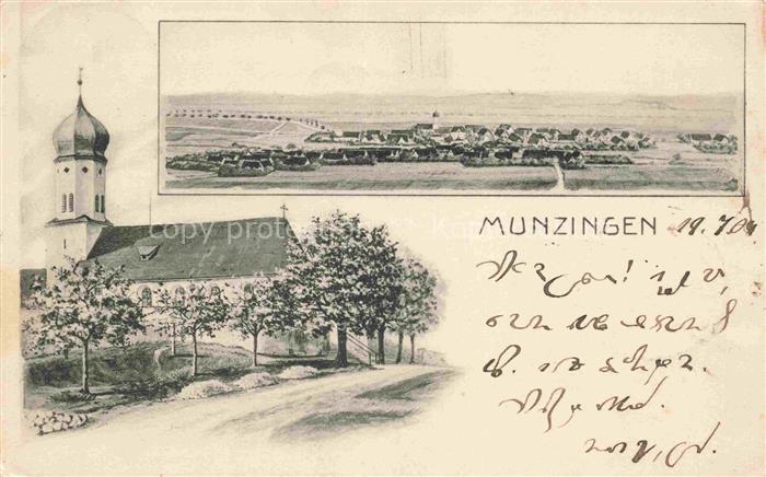 Munzingen Wallerstein Donau-Ries Bayern Panorama Kirche