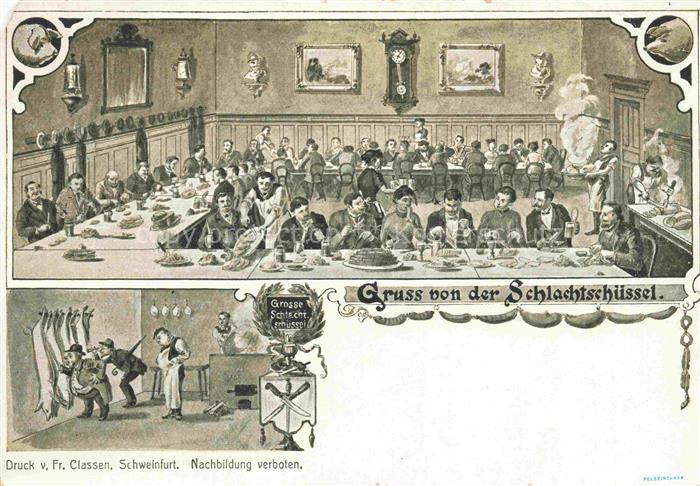 SCHWEINFURT Main Restauration Schlachtschluessel Schlachterei
