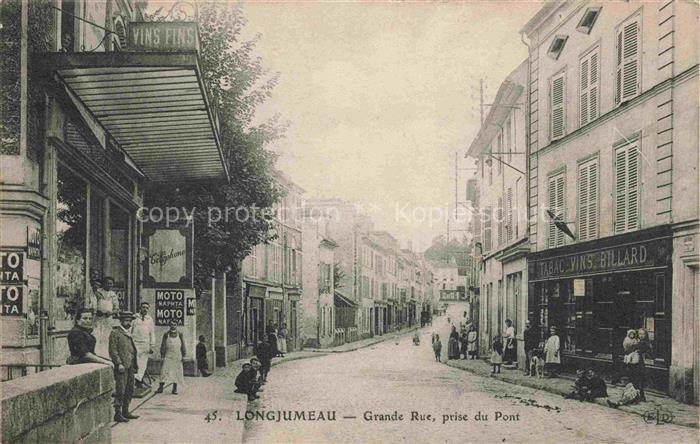 Longjumeau Palaiseau 91 Essonne Grande Rue prise du Pont