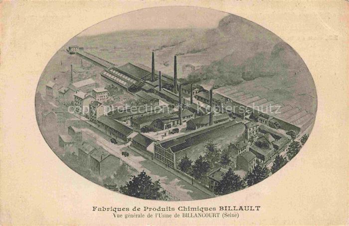 Billancourt 92-BOULOGNE-BILLANCOURT Fabriques de Produits Chimiques Billault Vue
