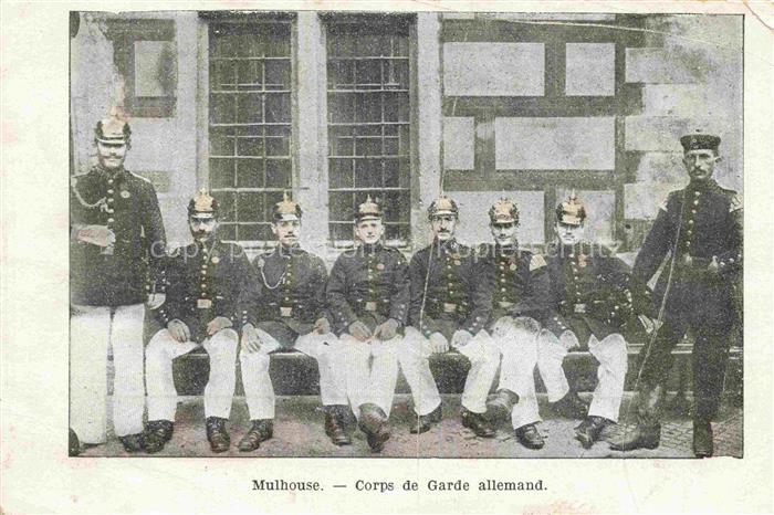 MULHOUSE Muehlhausen 68 Haut-Rhin Corps de Garde allemand