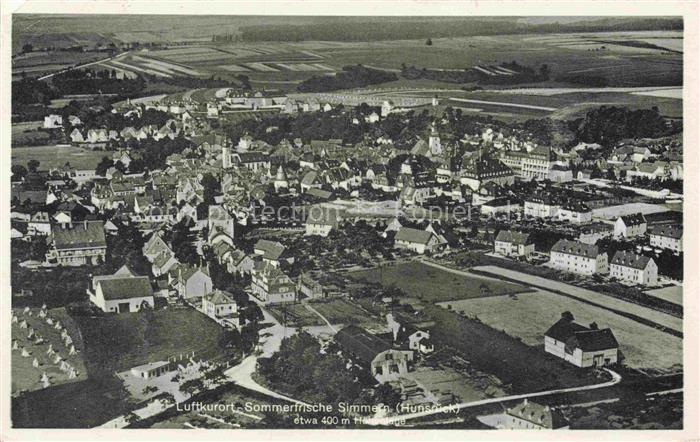 Simmern Hunsrueck Rheinland-Pfalz Panorama Luftkurort Sommerfrische