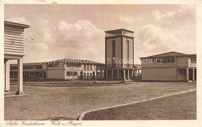 Wiek Ruegen Saechsisches Kinderheim Wasserturm Kinderhaeuser
