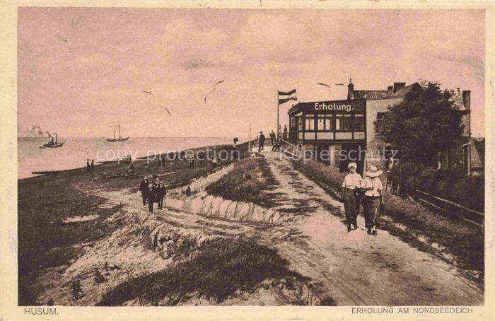 HUSUM Nordfriesland Norsee Schleswig-Holstein Erholung am Nordseedeich Gaststae