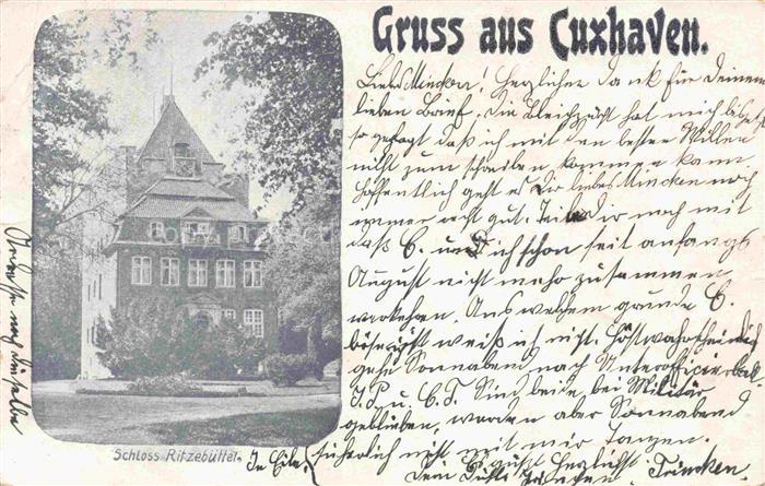 CUXHAVEN Nordseebad Schloss Ritzebuettel Deutsche Reichspost
