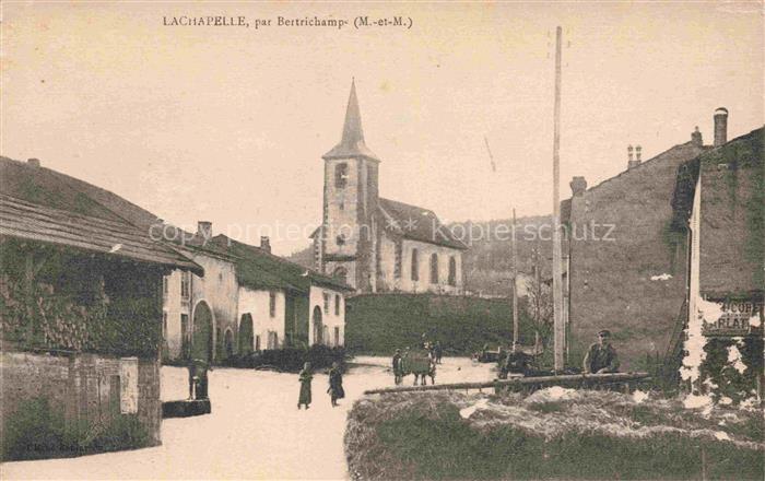 Lachapelle Bertrichamps 54 Meurthe-et-Moselle Vue d'ensemble et l'église