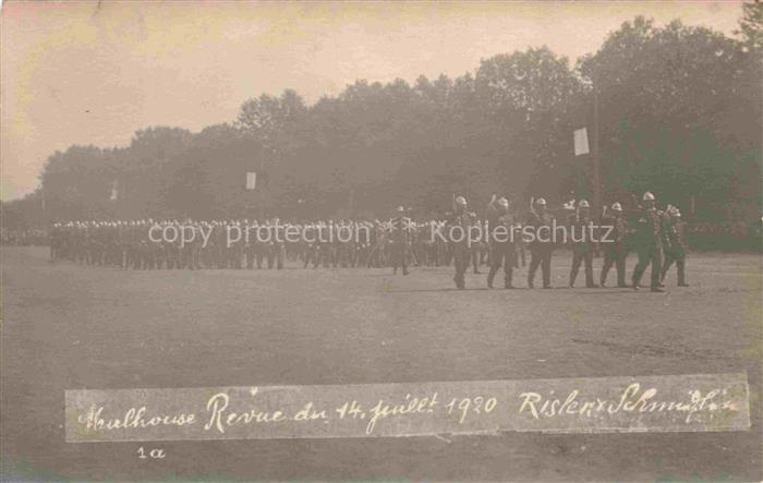 MULHOUSE Muehlhausen 68 Haut-Rhin Revue du 14 Juillet 1920