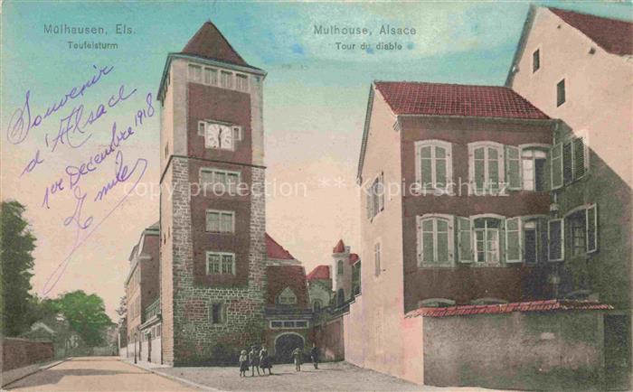 MULHOUSE Muehlhausen 68 Haut-Rhin Tour du Diable Teufelsturm