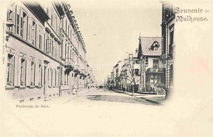 MULHOUSE Muehlhausen 68 Haut-Rhin Faubourg de Bâle Baslerstrasse