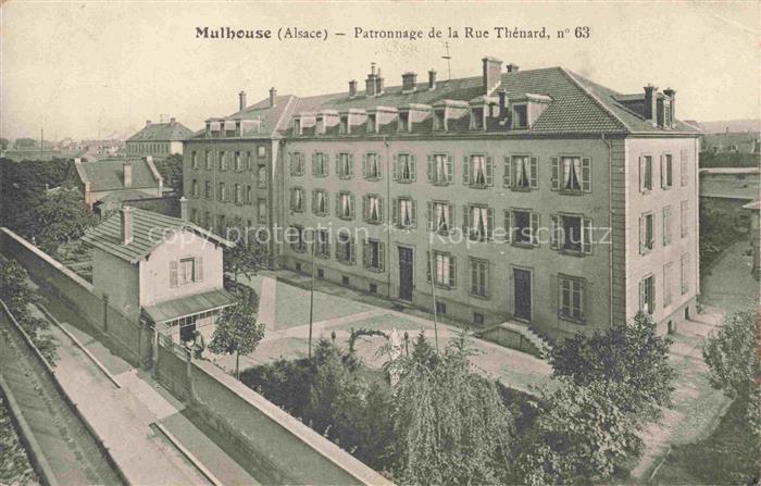MULHOUSE Muehlhausen 68 Haut-Rhin Patronnage de la Rue Thénard