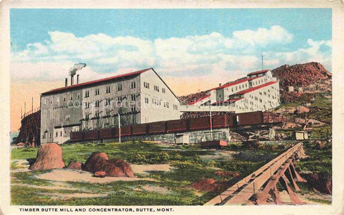 Butte Montana USA Timber Butte Mill and Concentrator