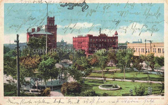 EL PASO  Texas USA Federal Building and Hotel Sheldon