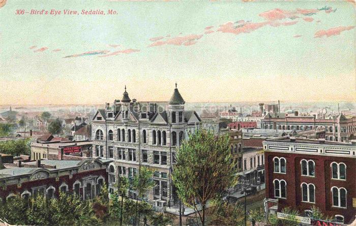 Sedalia Missouri USA Bird's eye view