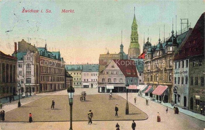 ZWICKAU  Sachsen Markt