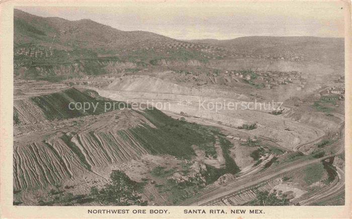 Santa Rita Silver City New Mexico USA Panorama Northwest Ore Body Silver Mine