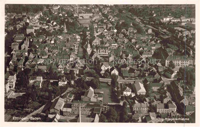 Ettlingen KARLSRUHE BW Original Fliegeraufnahme