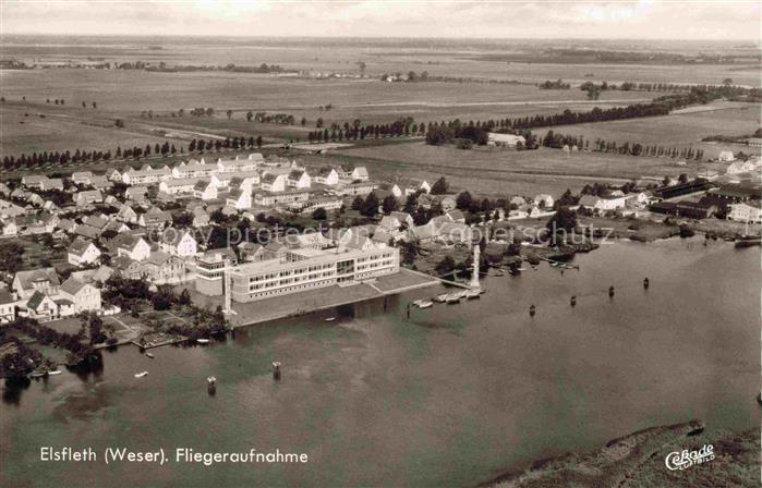 Elsfleth Wesermarsch Niedersachsen Fliegeraufnahme