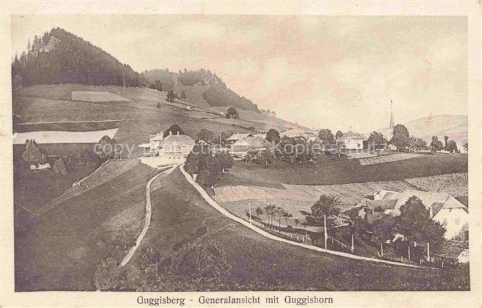 Guggisberg Schwarzenburg BE Generalansicht mit Guggishorn