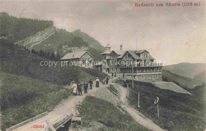 Urnaesch Saentis AR Gasthaus Pension Kraezerli am Saentis Appenzeller Alpen